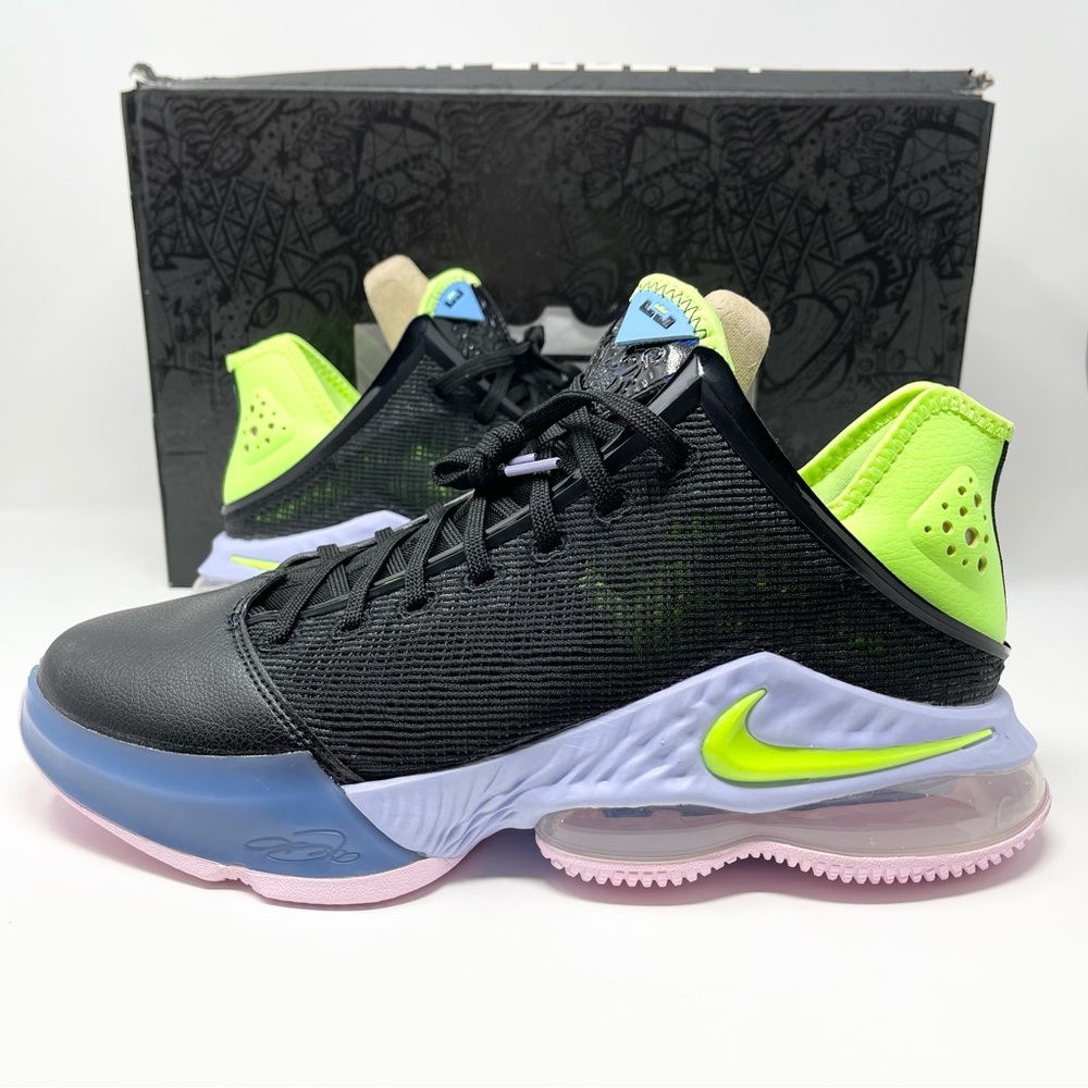 Nike Lebron 19 Low Black Green Basketball Shoes Men’s Size 10 (DO9829-001)